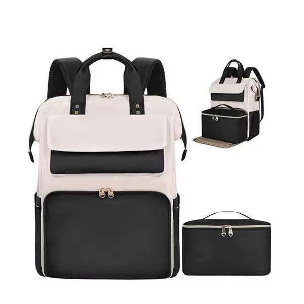 定制户外午餐电脑双肩背包保温冷藏多功能轻便分离饭盒袋运动收纳