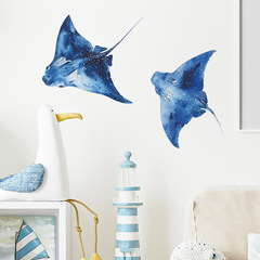 新款fun-e60卡通海底魔鬼魚臥室家居浴室背景美化牆貼紙批發