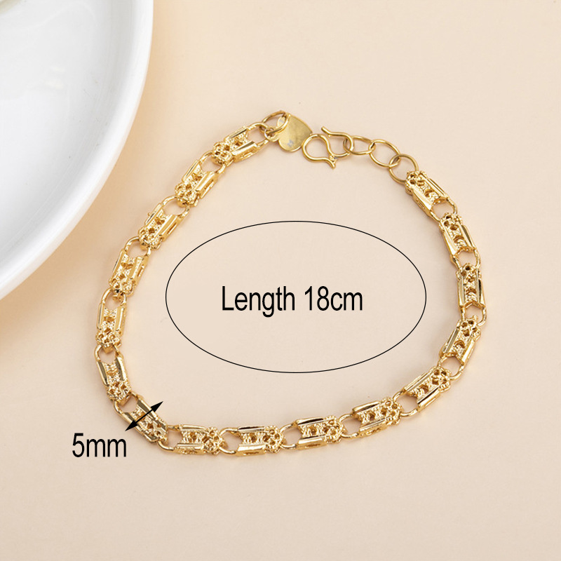 Fashion Rhombus Brass Plating Bracelets 1 Piece