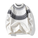 2026秋冬新款复古软糯费尔岛针织毛衣秋冬学院风高级感套头打底衫，男装针织衫/毛衣，星座614