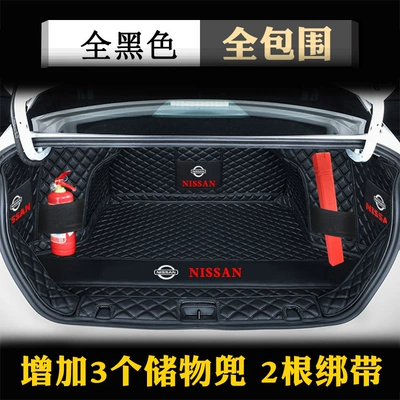 Trunk Mat — Sylphy Trunk Mat Full Surround - black-black-line-5-pieces-fully-surrounded-nissan-sylphy2019-2026-sylphy-classic-13th-generation