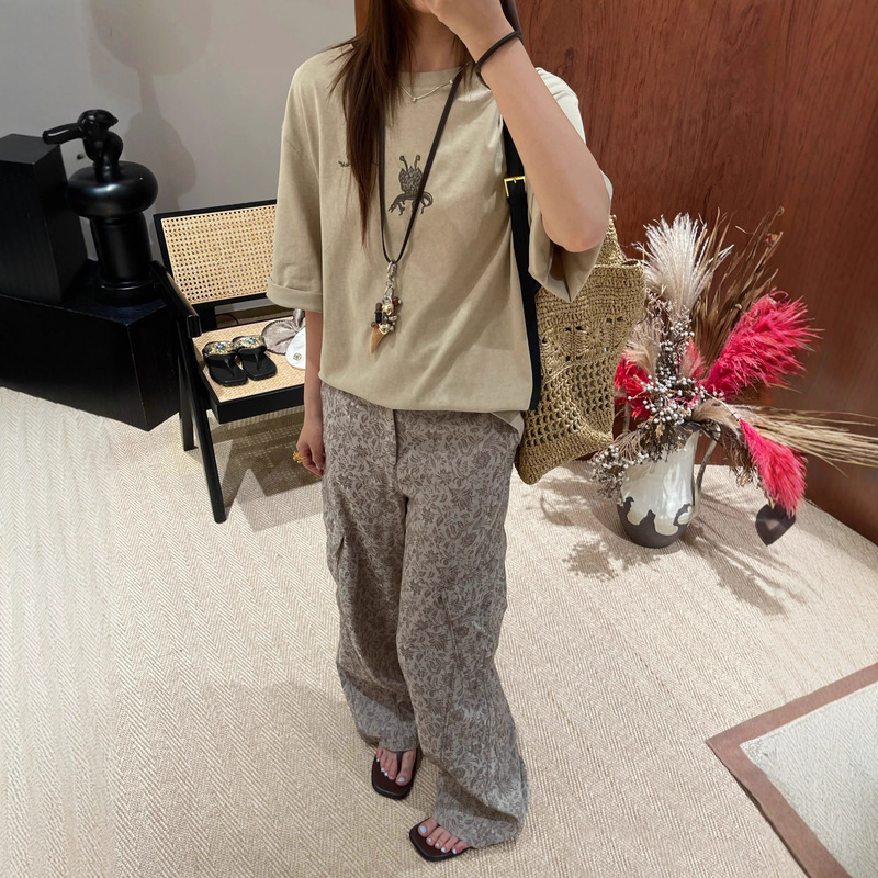 ICE设计师品牌25早秋新品提花弯刀长裤宽松时尚休闲百搭工装裤子|undefined