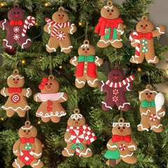 クロスボーダーの人気定番クリスマスのジンジャーパイ人はクリスマスの飾りをつけてクリスマスツリーの飾りを飾って現物を卸売りします。