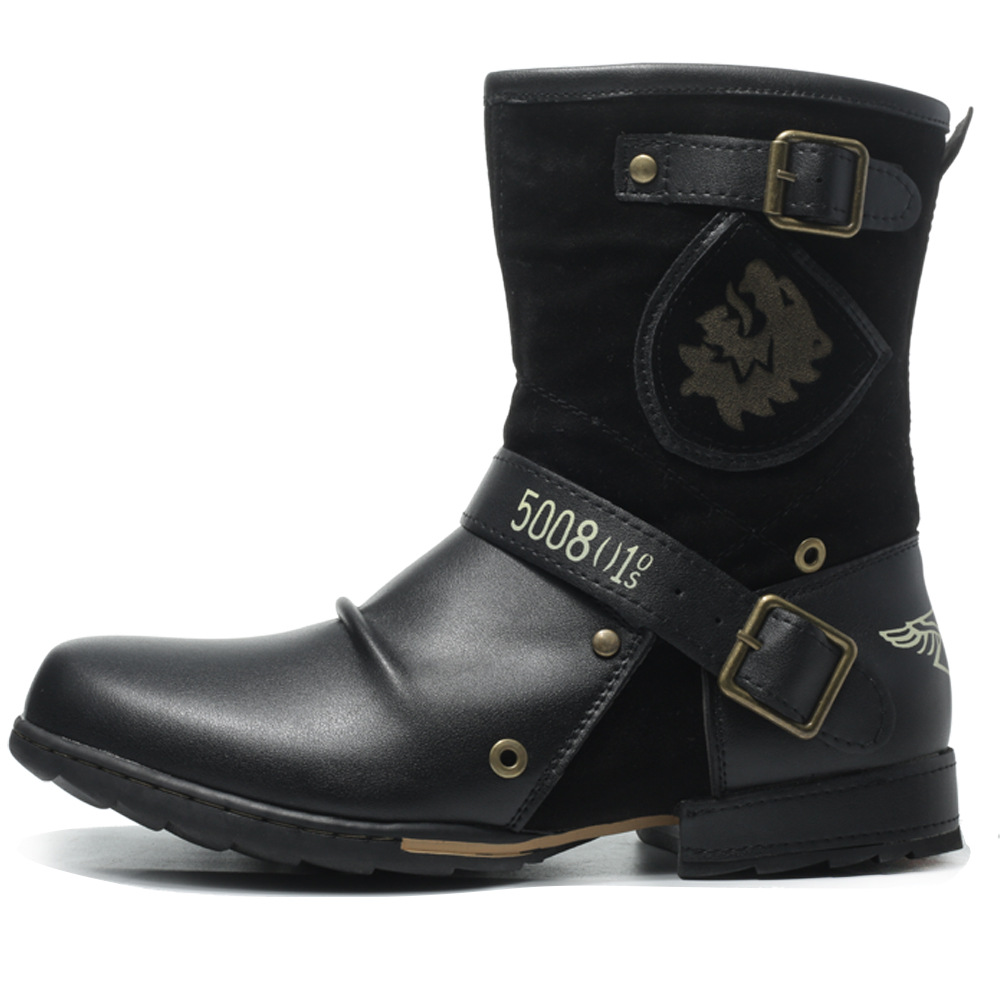 Středně vysoké kovbojské boty pro muže Westernové boty pro muže_voghion.com