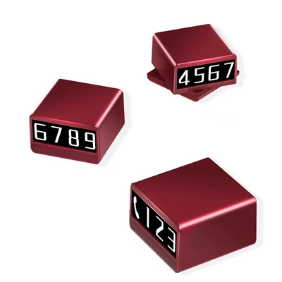 Nömrəli dayanma kartı, parking number plate, rotatable and concealable, with