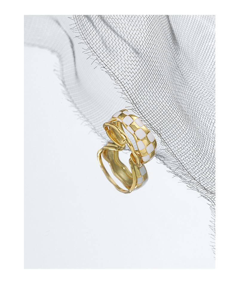 Fashion Geometric Sterling Silver Irregular Plating Open Ring 1 Piece