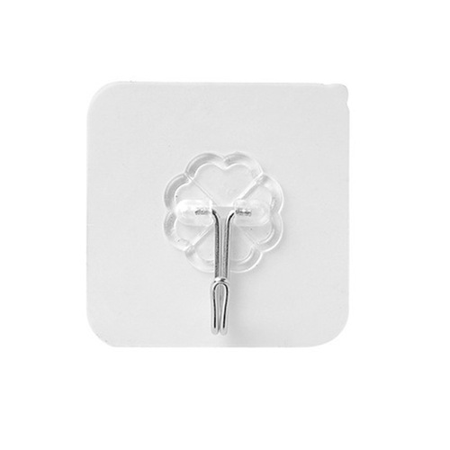 Wholesale transparent punch-free adhesive hook strong traceless invisible hook small hook behind wall door sticky hook