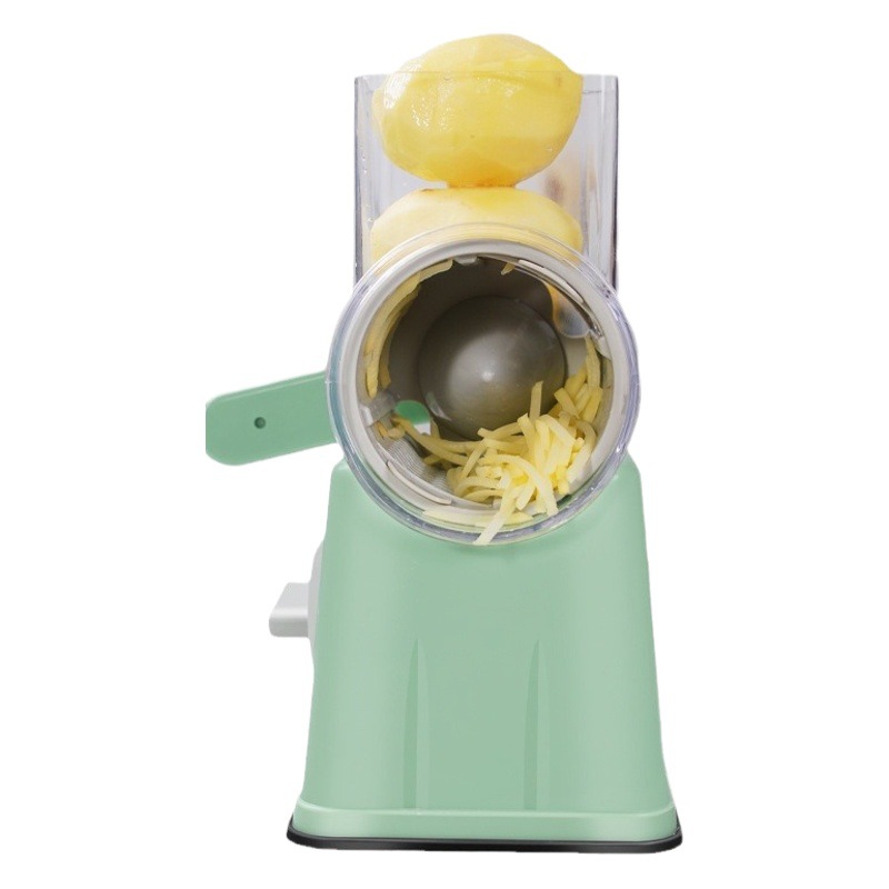 Cortador de verduras multifuncional, cortador de cubitos de gran capacidad para cocina, rábano de papa, nuevo cortador de tambor de manivela