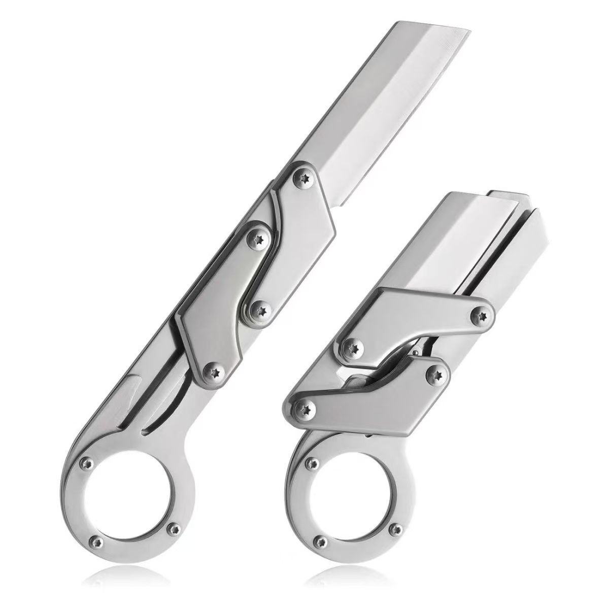 跨境热销户外机械便捷折叠刀高硬度多功能推动刀水果快递小刀批发