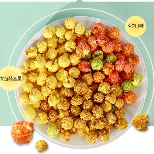 American-style spherical popcorn caramel-flavored 5-pound pack snack food bag for movie theaters, tea houses, and manufacturers