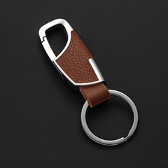 Car keychain for men and women, waist-mounted metal key ring, couple anti-lost key chain, simple and personalized, high-end.