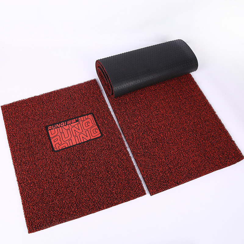 18mm Car Wire Loop Mat Set, Universal Car Mats with Hot-Melt Adhesive Backing, Pvc Non-Slip Entryway Floor Mat