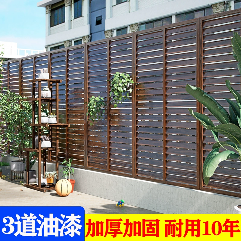 Антикоррозийный деревянный забор, жалюзийный забор первого этажа, уличная перегородка во дворе, защита сада, двора, ограждение, сетчатый забор, рама