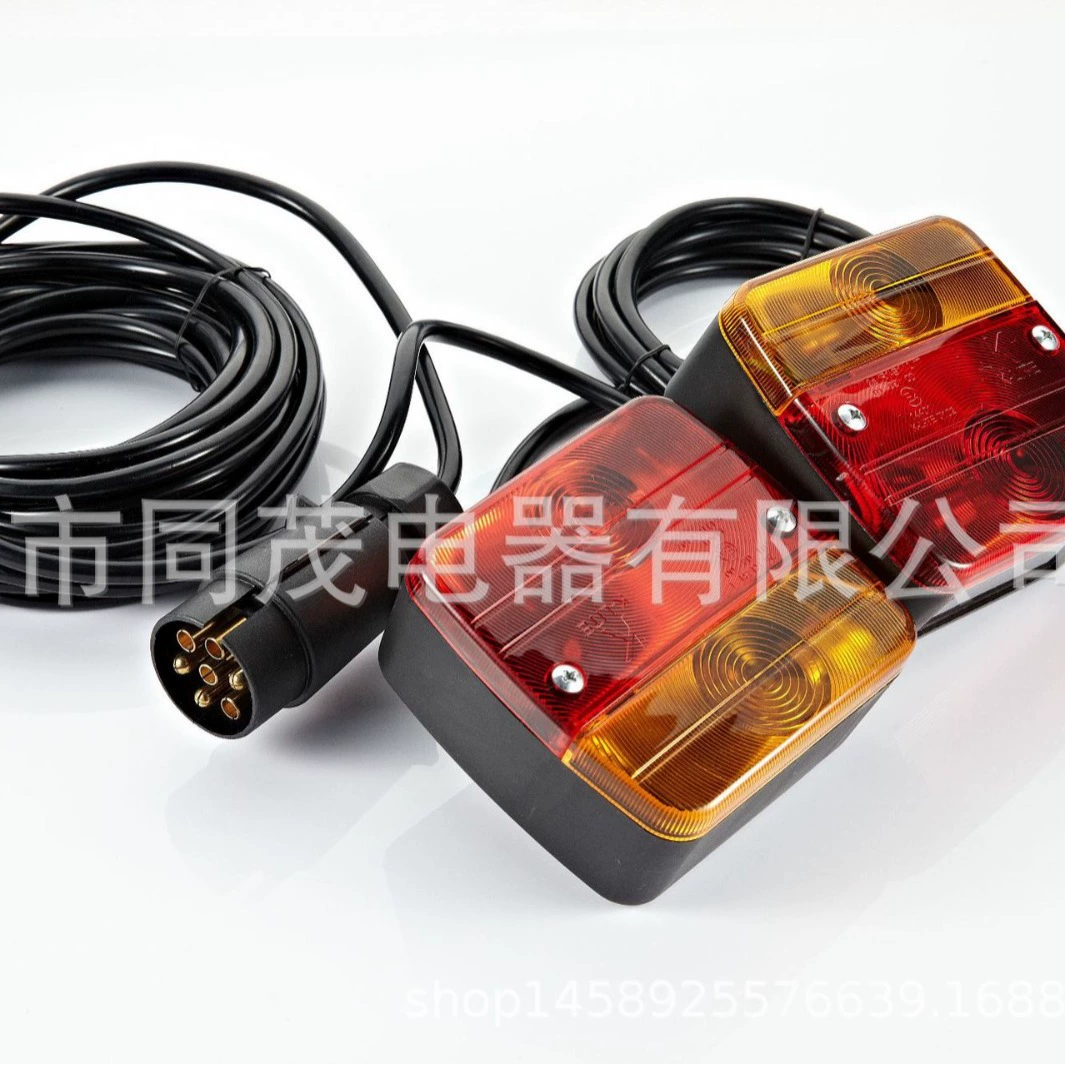 Фонарь задний TM4010 для прицепов, комплект задних фонарей для прицепов с подсветкой номерного знака, для грузовых прицепов