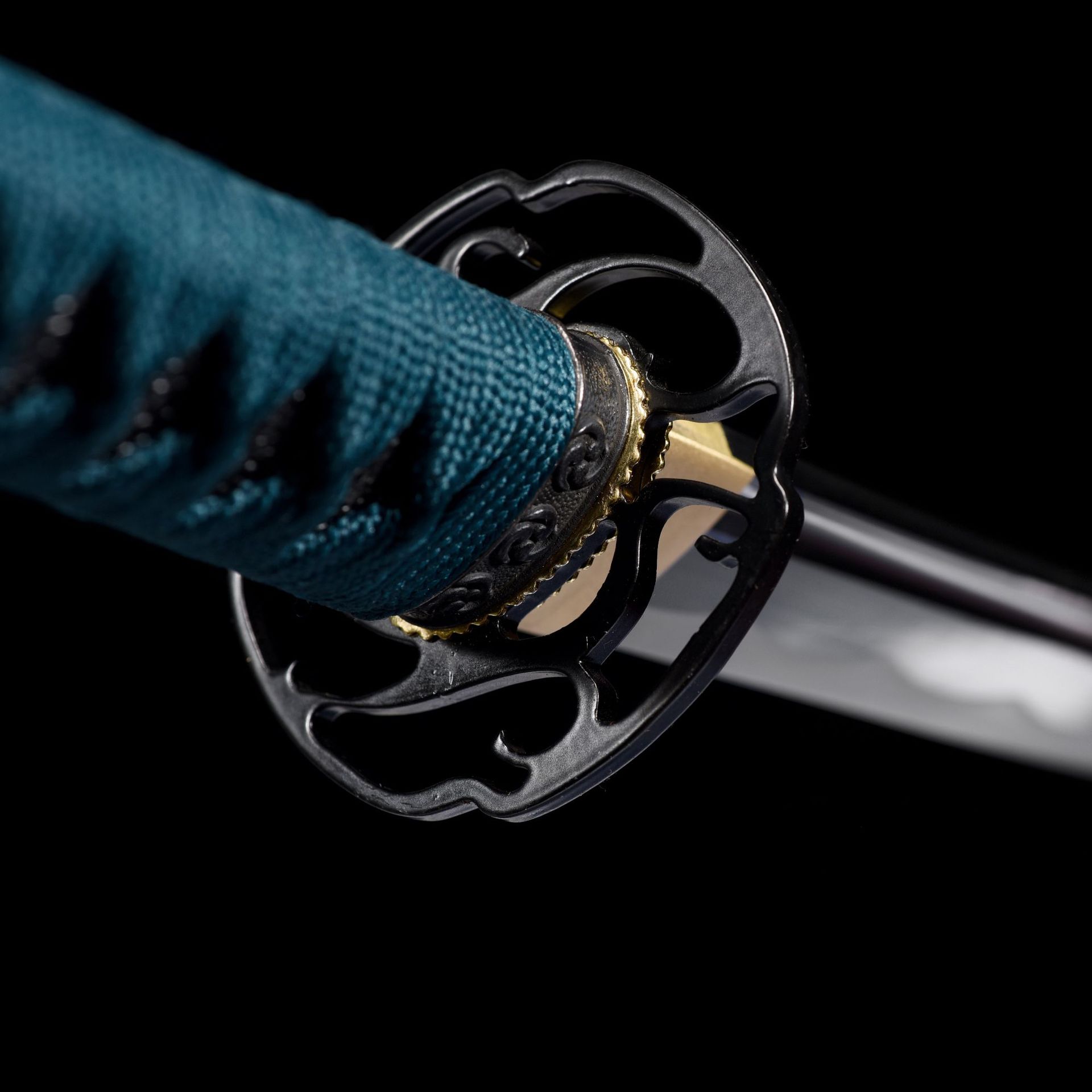 龙泉市刀剑1045碳钢手工锻打日式指挥刀Katana影视宝剑收藏未开刃