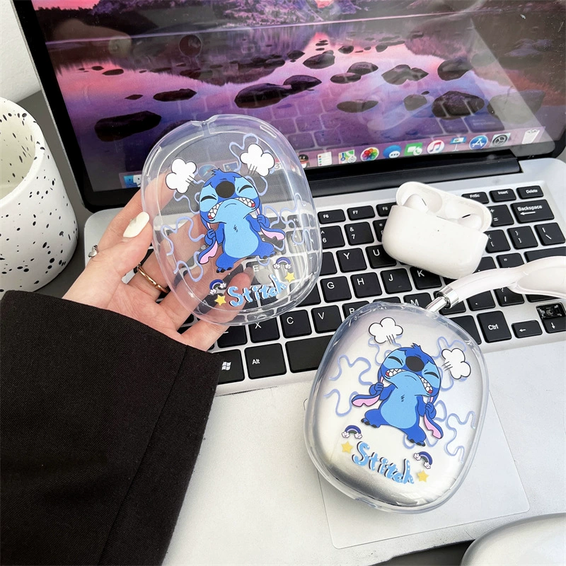 Cartoon Stitch for Apple AirPods MAX headset case Wireless Bluetooth max silicone protective case