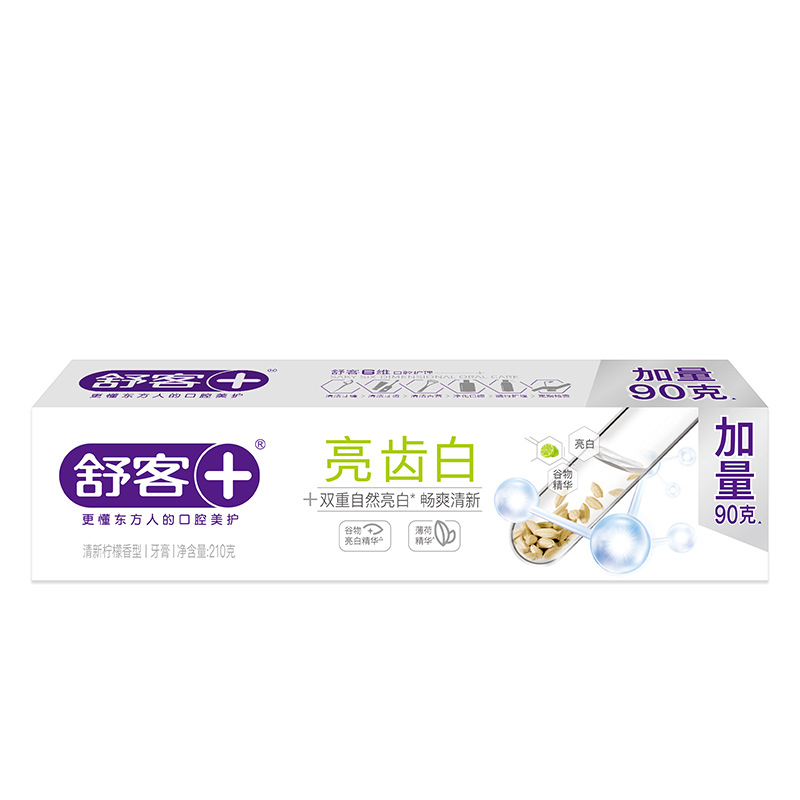 슈커 브라이트 화이트 치약 (상쾌한 레몬향) 210g