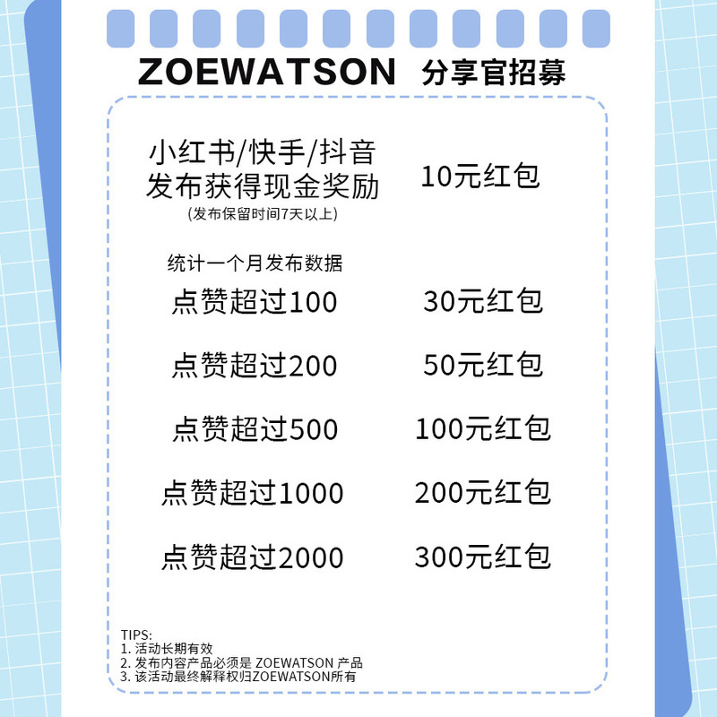 【Zoewatson Men's Wear Sharing Ambassadors Recruitment】Share Orders to Reach Goals and Win Gifts