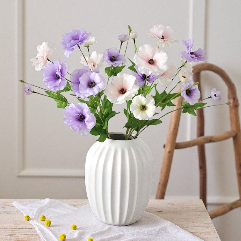 Artificial flowers for home use, realistic art decoration 3