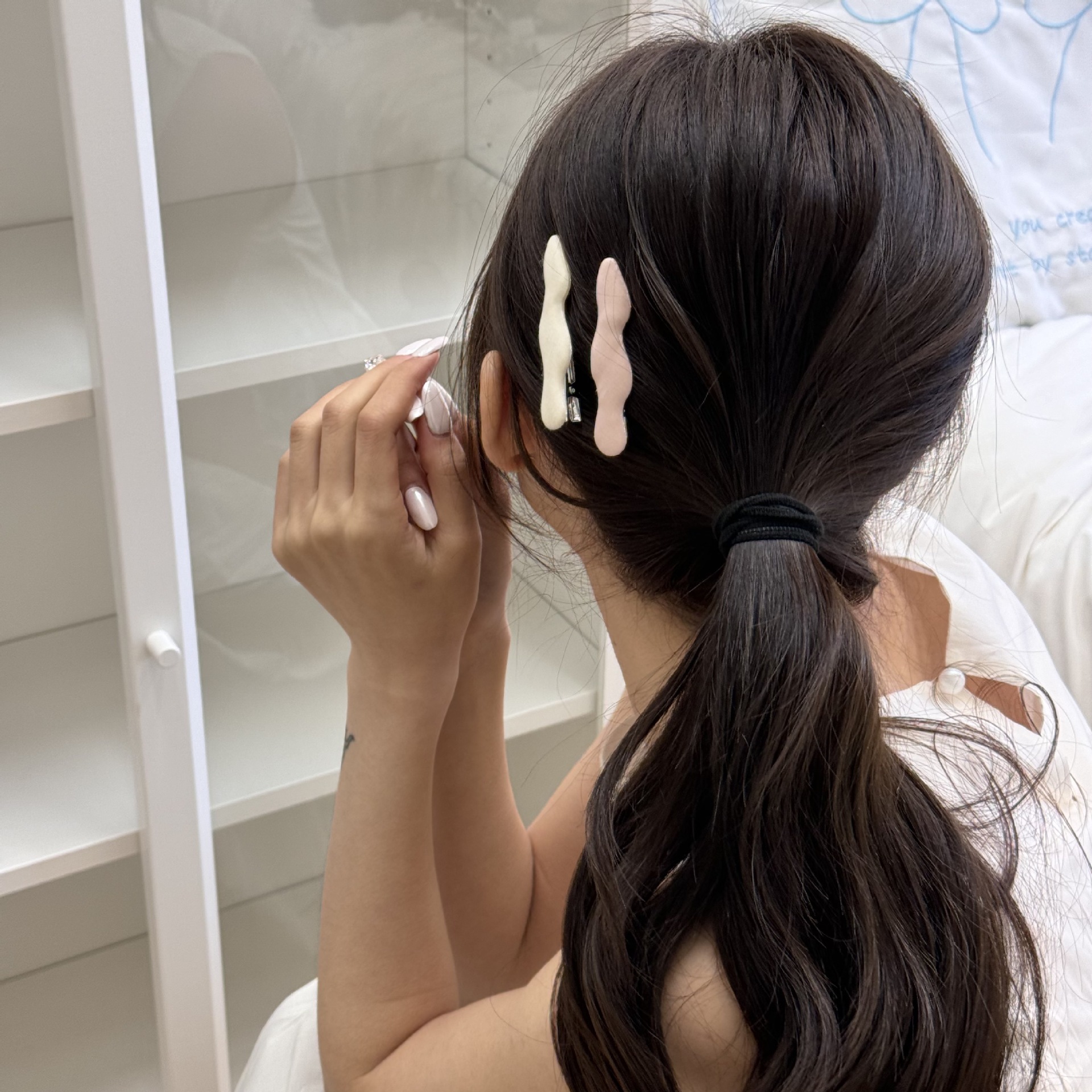 日韩糖果彩色简约不规则温柔波浪发夹复古气质小女生边夹刘海夹子-阿里巴巴