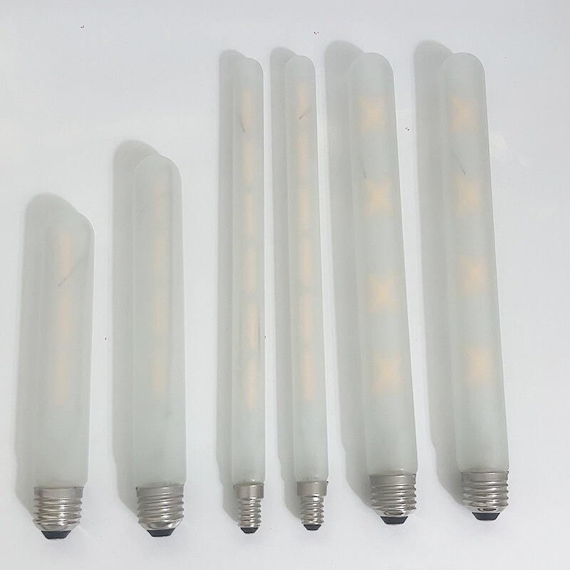 Long Strip-Shaped Edison Led Frosted Light Bulb T85T Warm White E7 Screw Base Creative Cafe Ee7