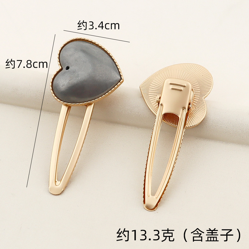 宋锦哑金发夹手工diy 材料包鸭嘴夹发卡发簪发饰低夹底胚配件批发|undefined