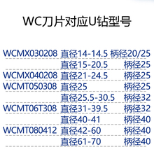 正品住友刃天行暴力钻U钻刀片WCMX030208/06T308钢件不锈钢铝专用