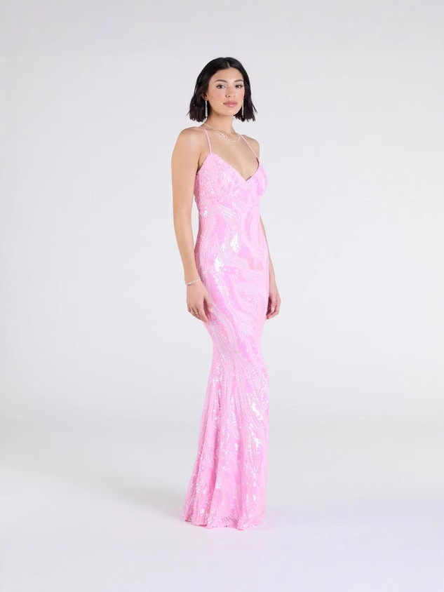 Venta caliente transfronteriza europea y americana nueva ropa de mujer fiesta con lentejuelas vestido de temperamento sexy vestido de noche (2 colores) image 6