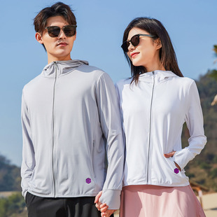 Summer Ice Silk Sunscreen Coat Women's UV Protection Lightweight Breathable Skin Clothing Outdoor Sports Leisure Women's