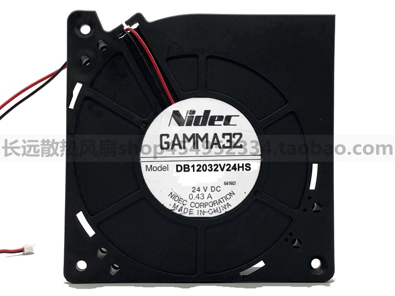 NIDEC DB12032V24HS 24V 0.43A 12CM 12032鼓风机涡轮散热风扇