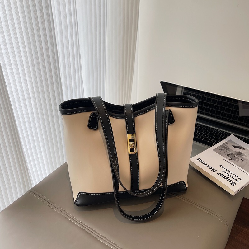 跨境2025新款大容量单肩斜挎Bags高级质感菱格链条通勤时尚托特包|undefined