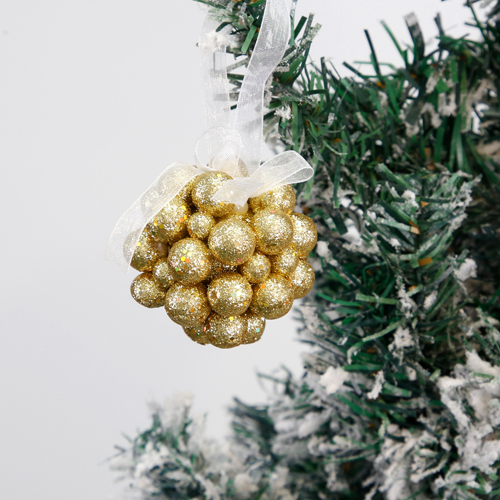 Nuevo árbol de Navidad colgante decoración de Navidad espuma polvo de Navidad colgante bola de Navidad regalos de Navidad