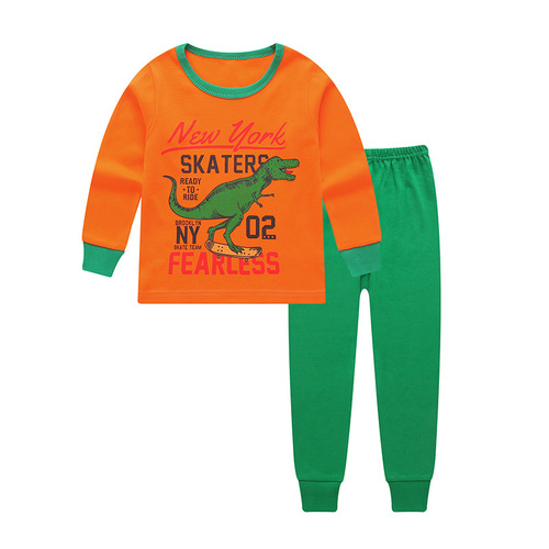 Children's autumn clothes, long johns, pure cotton, boys' underwear set, cotton mid-collar children's cotton sweaters, girls' pajamas sets