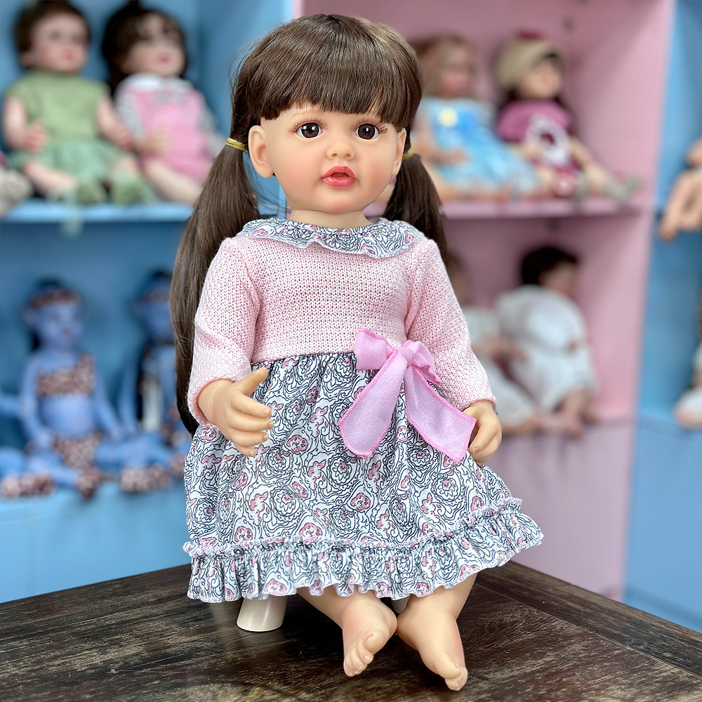 Falda rosa de 55 cm de Goma completa