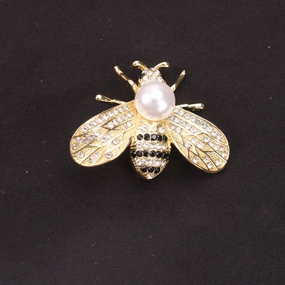 Enamel Bee Brooch Fashion Diamond, Yaxa sancaqları - k9-1-2119