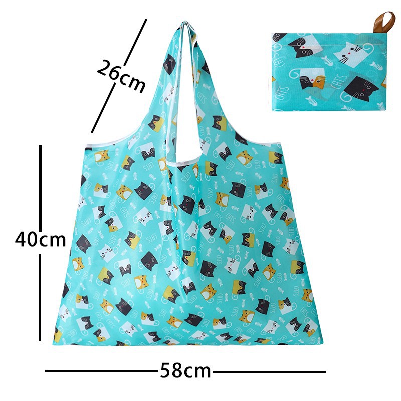 Fábrica de gran capacidad de supermercado impermeable plegable ecológico portátil almacenamiento bolsa de compras bolsa de compras