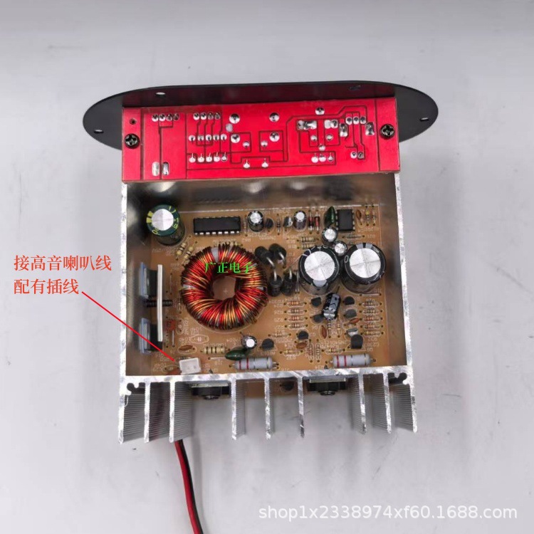 Cross-Border E-Commerce Circular Full-Range Pure Bass Amplifier Board 12V High-Power Pairing Tube 8inch 10inch Car Subwoofer Core