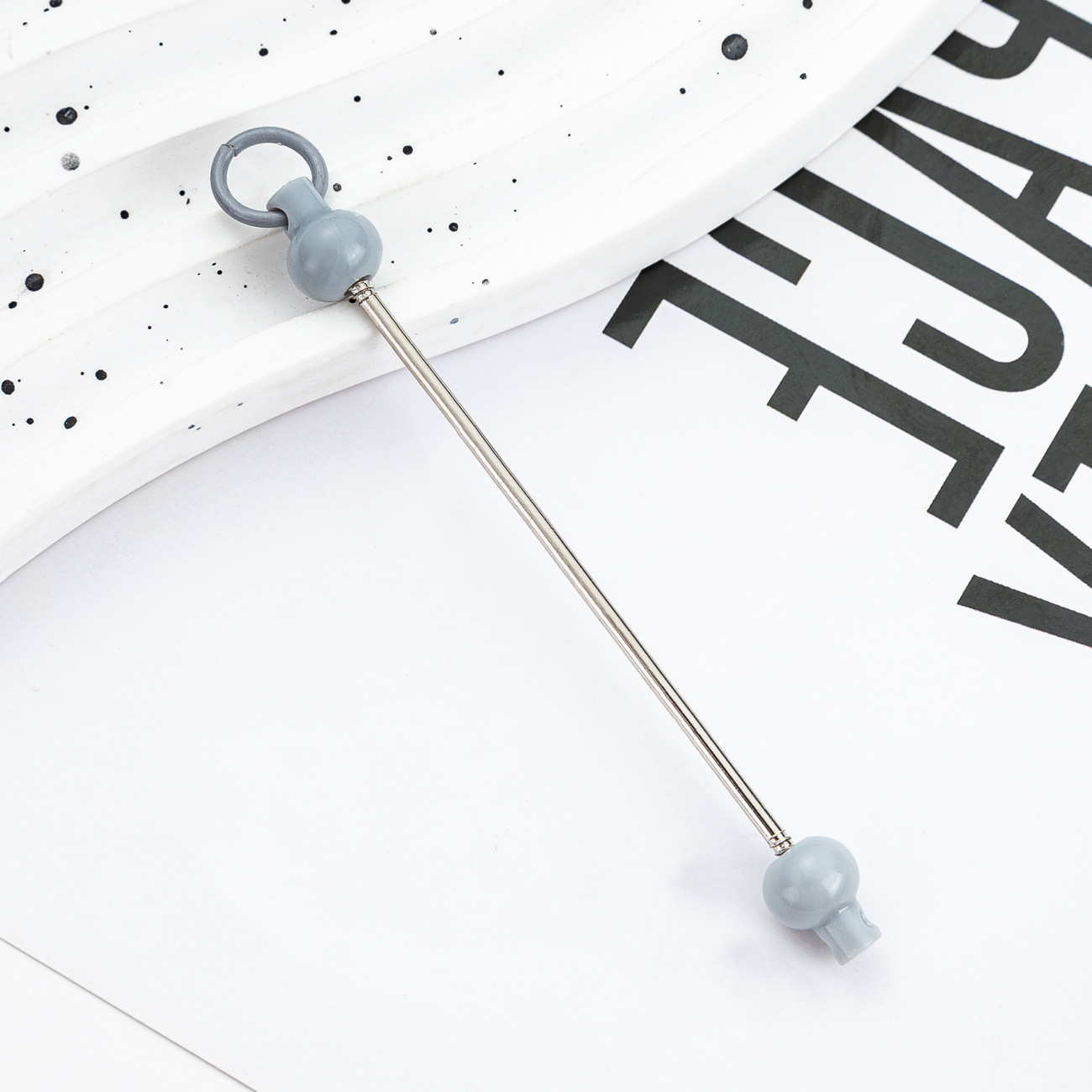 Nuevo DIY de cuentas hechas a mano bastón de cuentas creativo llavero de cuentas accesorios colgante cremallera decoración de cuentas