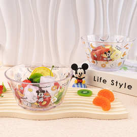Disney/迪士尼塑料沙拉碗水果盘子甜品碗面条碗家用创意碗酸奶碗