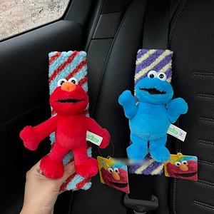 Yeni Susam Küçəsi Elmo Avtomobil Təhlükəsizlik Kəməri Çiyin Qoruyucusu, Kukla
