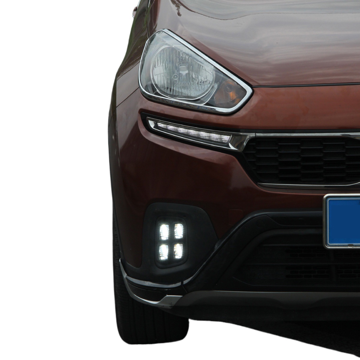 Aplicable a Kia KX3 Modificación de luz de marcha diurna LED Modificación de luz de marcha diurna Kia KX3 Modificación de luz antiniebla guía de luz