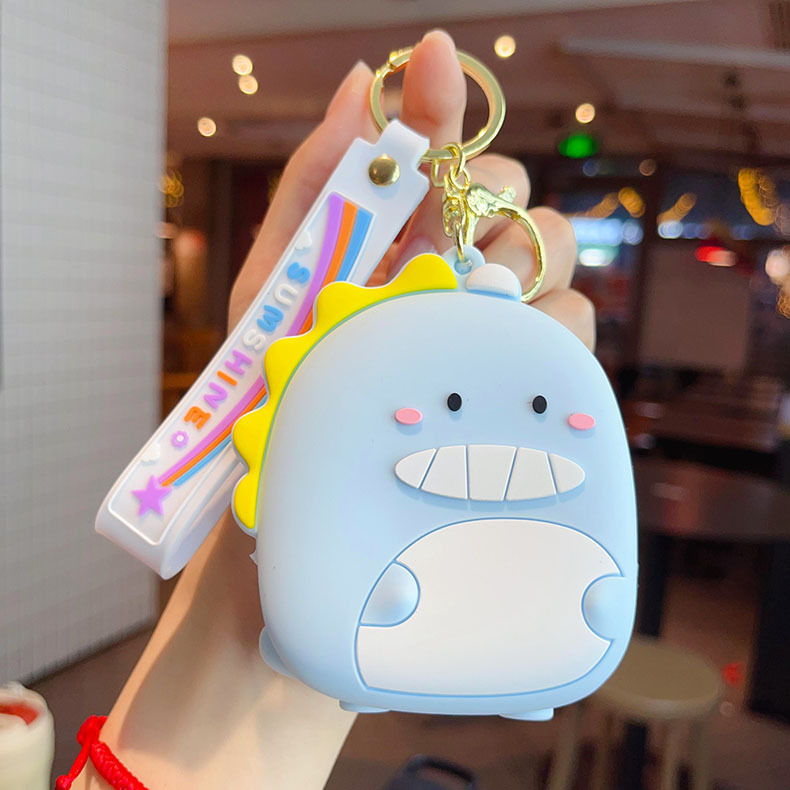 벙어리 공룡 동전 지갑-블루