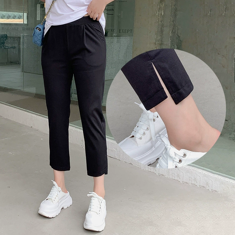 Летние тонкие большие брюки oversize, городской стиль, plus size