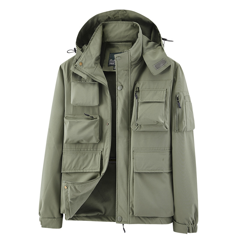 Abbigliamento maschile taglie forti uomo giacca con cappuccio uomo grasso abbigliamento da lavoro ampio top cappotto casual alla moda_voghion.com