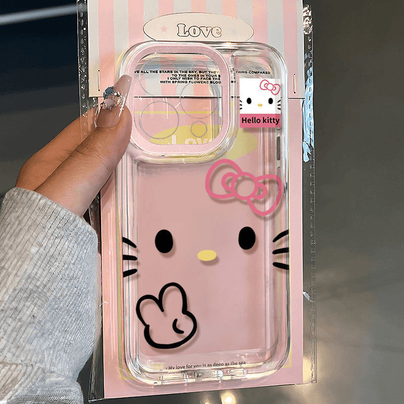 比耶KT猫适用苹果17PROMAX手机壳iPhone16新款15PROMAX/14/13/12|undefined