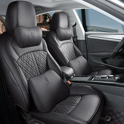 Modelə uyğun (Original) oturacaq örtükləri: Special Car Seat Cover All - obsidian-night-black-full-leather-memory-cotton-version-remarks-model-year-rear-half-pack