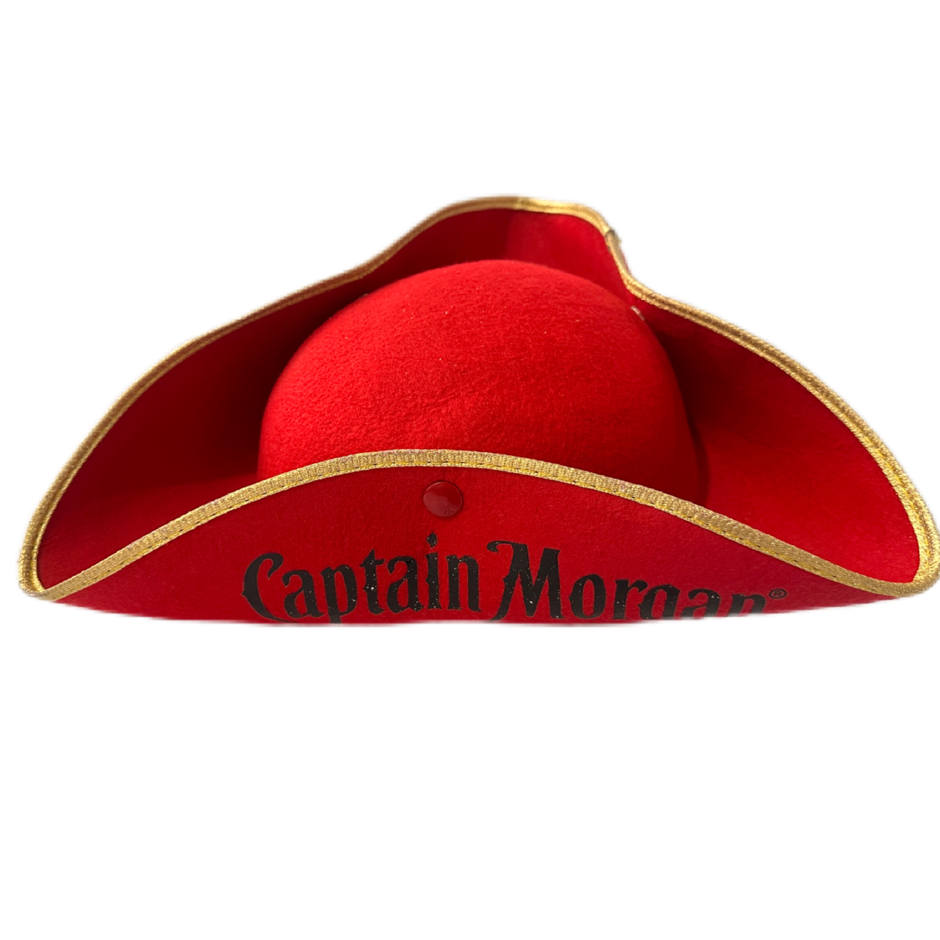 狂欢派对三角海盗帽红色三角帽海贼王船长加勒比海盗帽表演道具