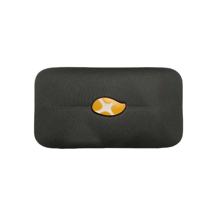 Túi đựng mỹ phẩm khung nhôm 8 inch, túi cầm tay vỏ cứng PC đeo chéo, túi vuông nhỏ đeo vai tiện dụng — Màu đen
