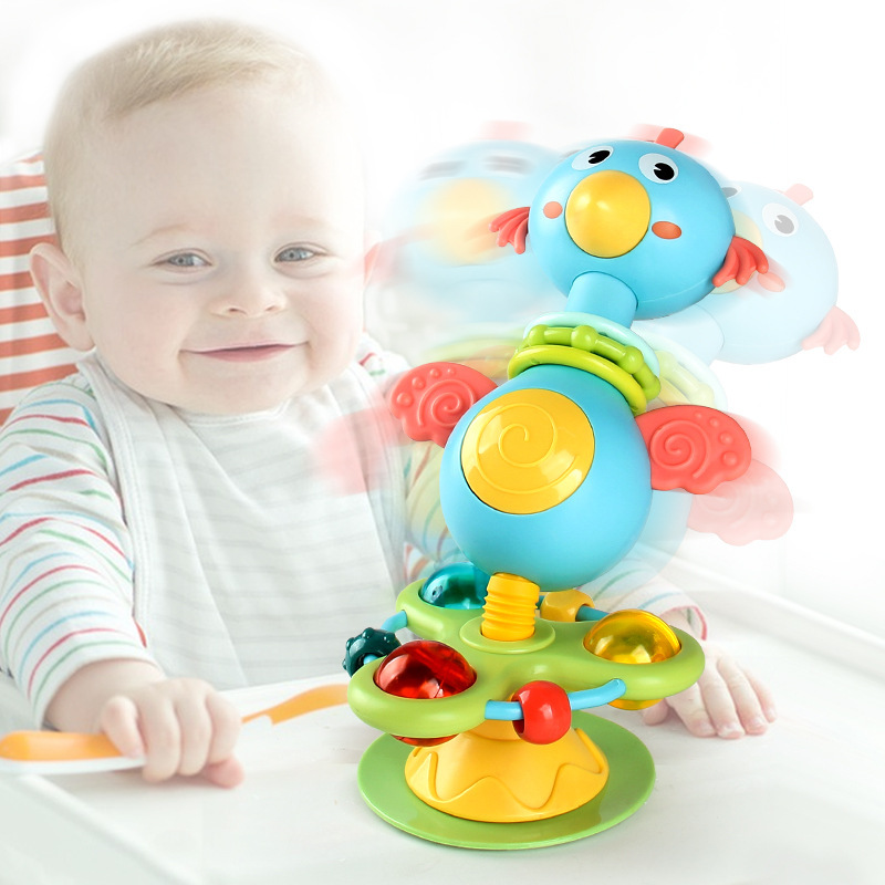 乳幼児用テーブルと椅子の吸盤テーブルの鈴を鳴らして、インタラクティブにおもちゃの赤ちゃんの歯のゴムの動物をなだめます。|undefined