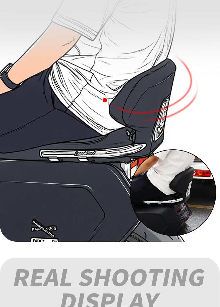 Suitable for Niu Nxt/Nx/Nxl Integrated Seat Models, Universal Modified Rear Backrest, Widened and Thickened Rear Seat Cushion